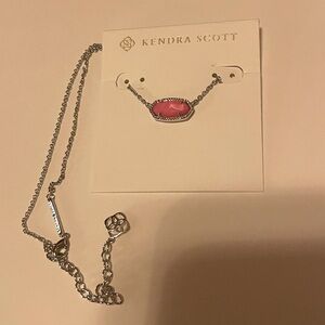 New Kendra Scott Elisa Silver Pendant Necklace in Pink